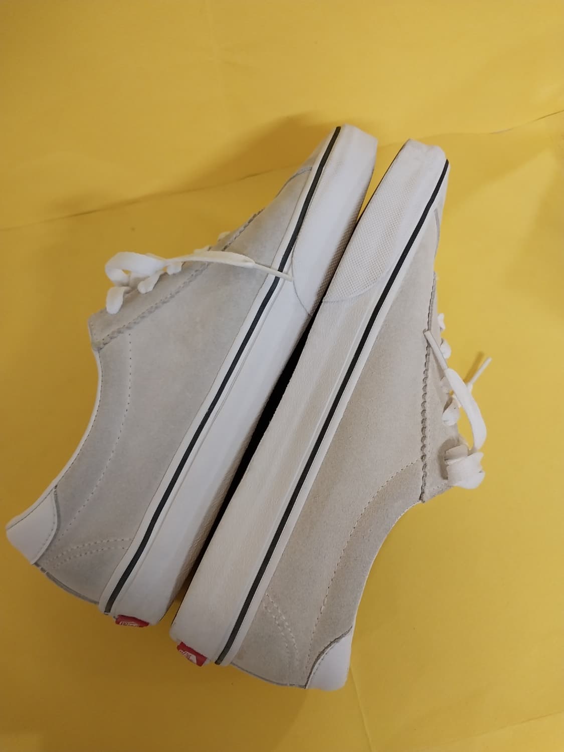 남성 반스 스포츠 스웨이드 아이보리 스니커즈, 운동화 (275) 상품이미지7