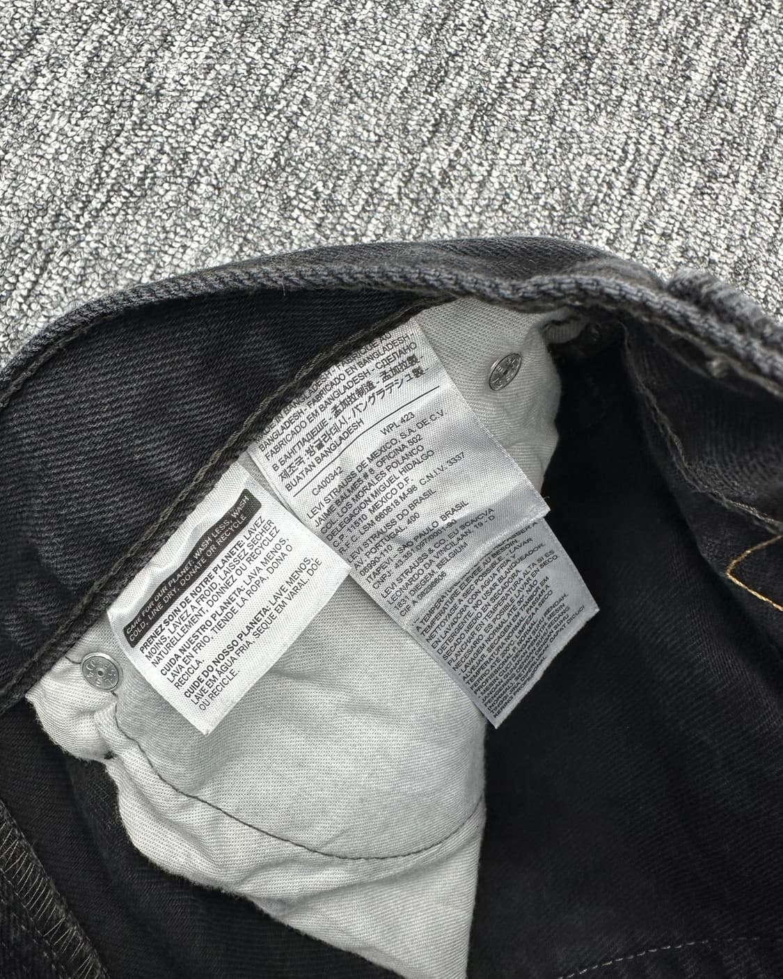 (허단37)리바이스 516 워싱블랙-M1691 상품이미지5