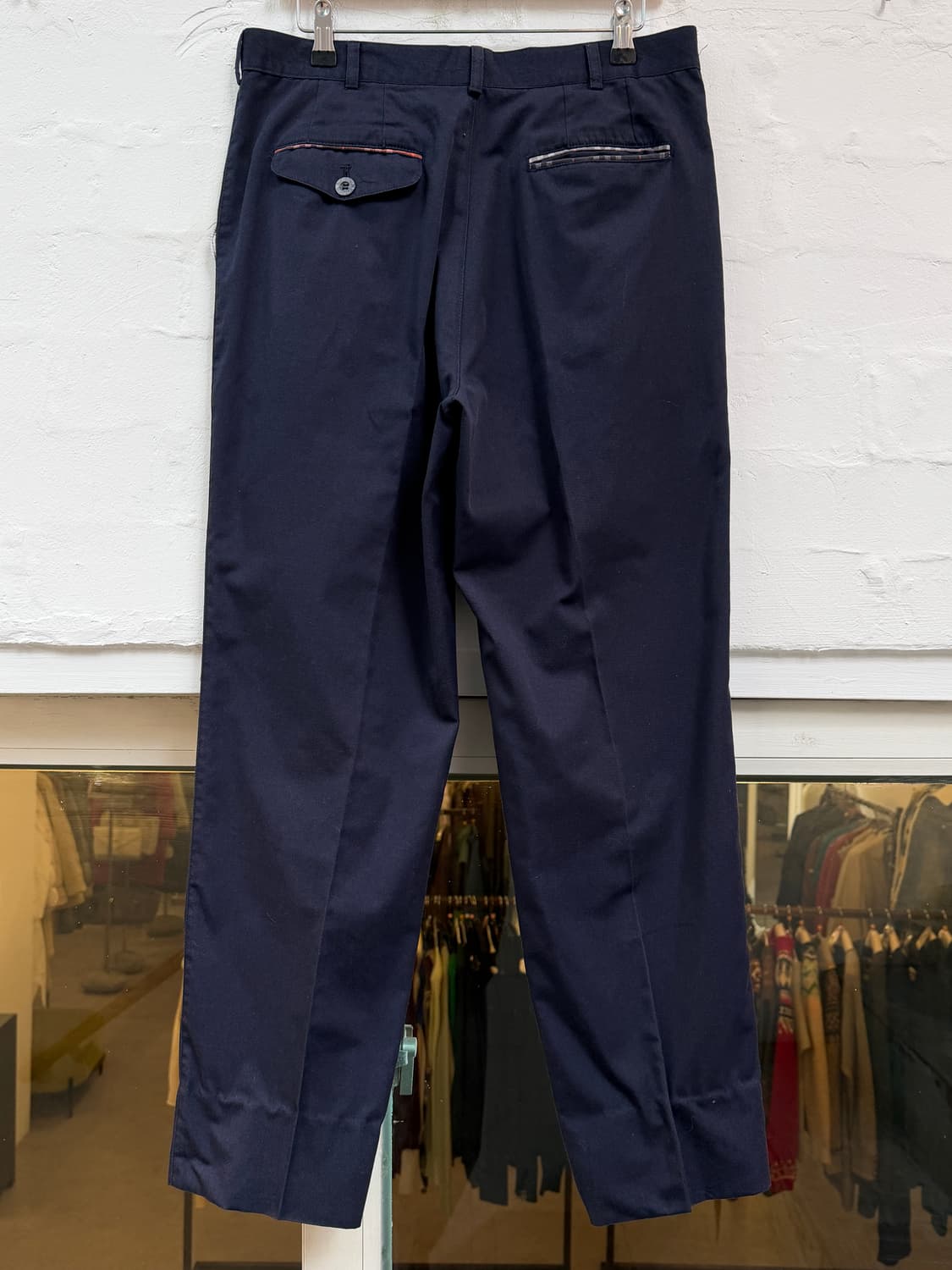 Burberrys 버버리 네이비 치노 핀턱 트라우저 34 상품이미지5