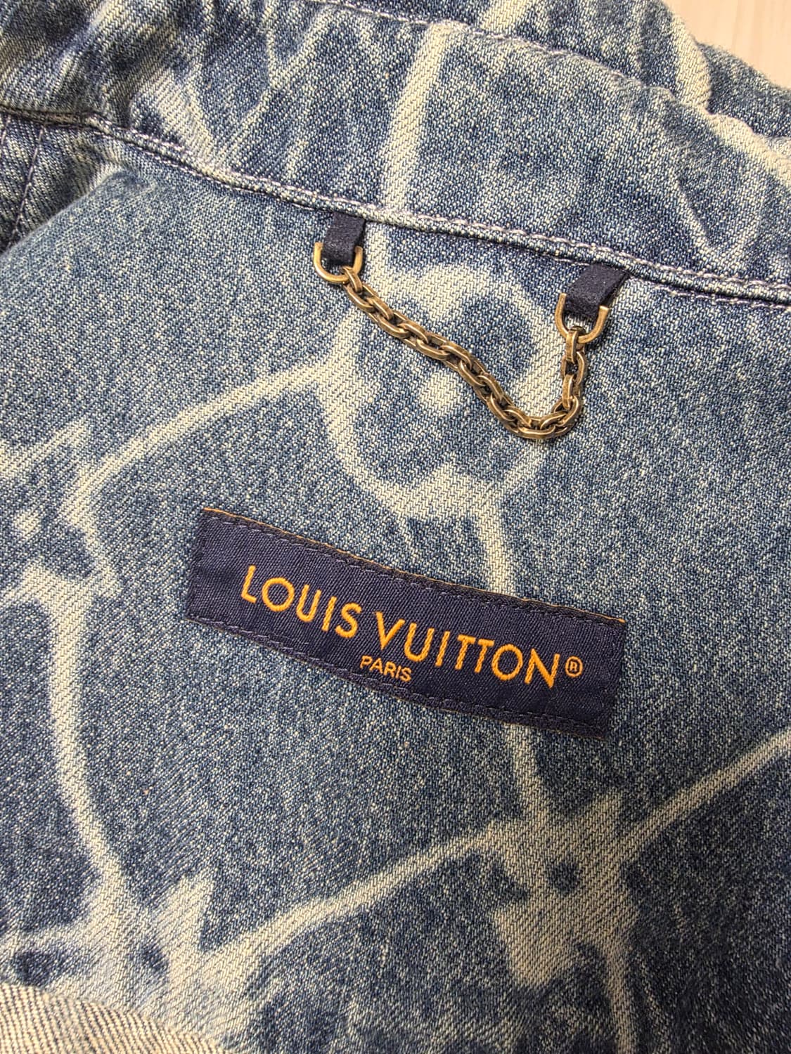 루이비통 데님 반팔 셔츠 XXL 105~ 상품이미지3