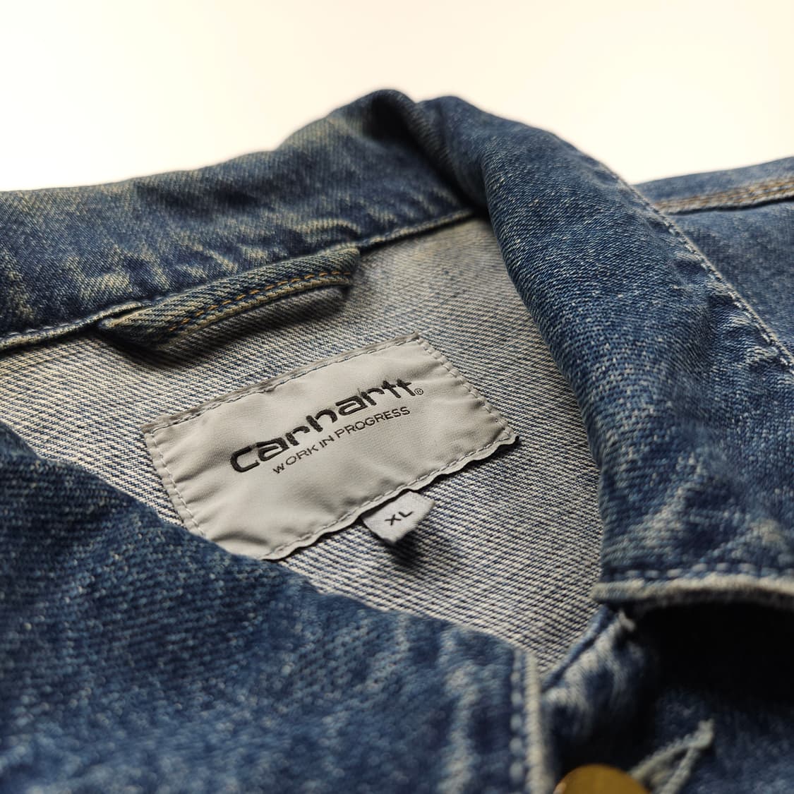 칼하트 wip 웨스턴 데님 트러커 자켓 (XL) 상품이미지7