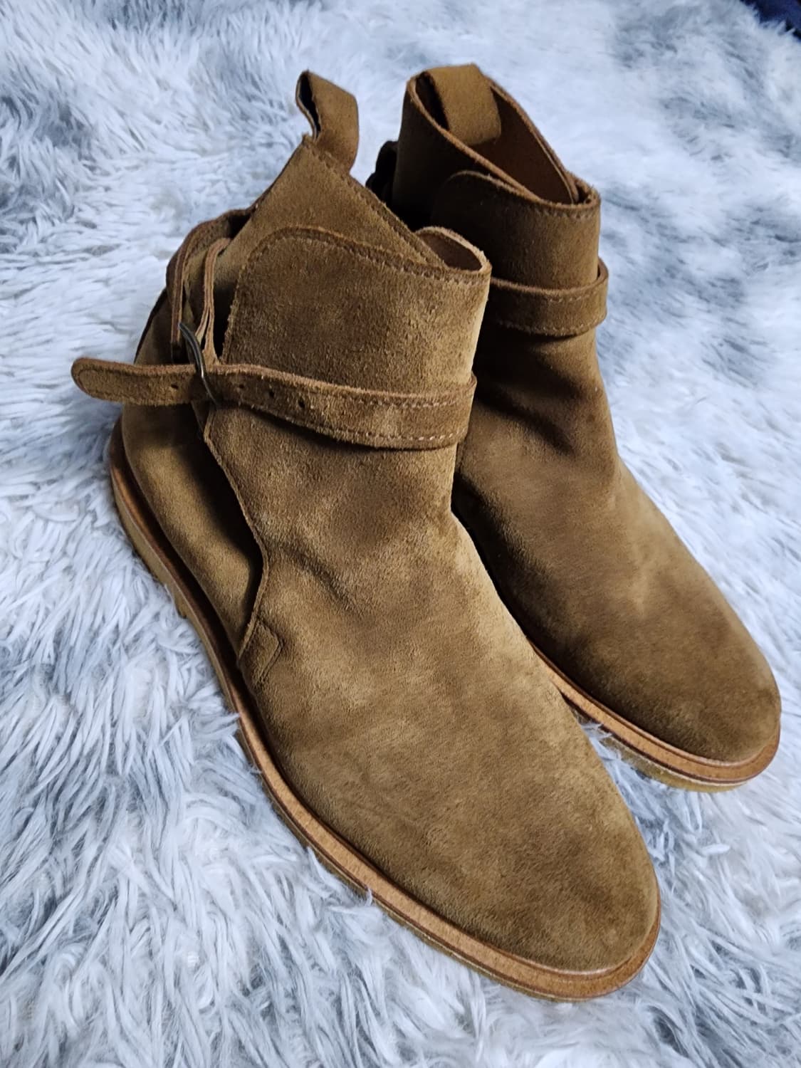 (42/270)AMI 아미 조드퍼 더비 스트랩 스웨이드 부츠 상품이미지2