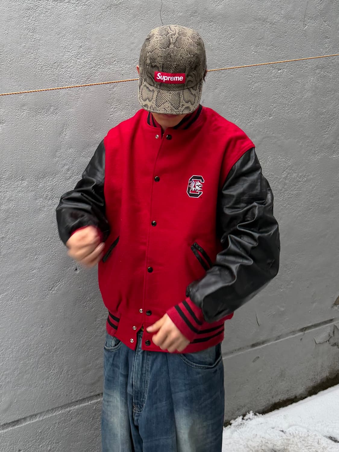 빈티지 바시티 자켓 상품이미지1