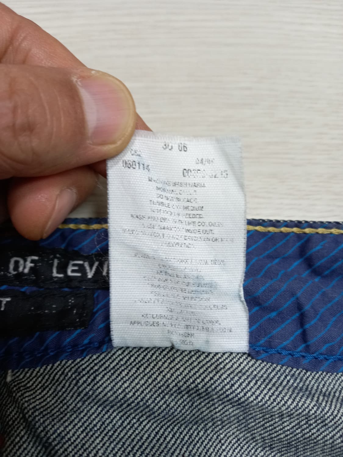 30 리바이스 워싱 약부츠컷 진청 30-228 상품이미지8