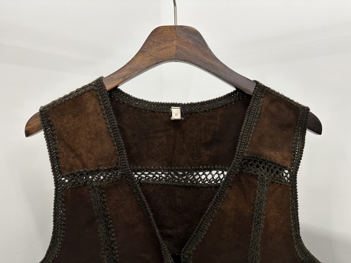 VINTAGE LEATHER VEST (L) 상품이미지2