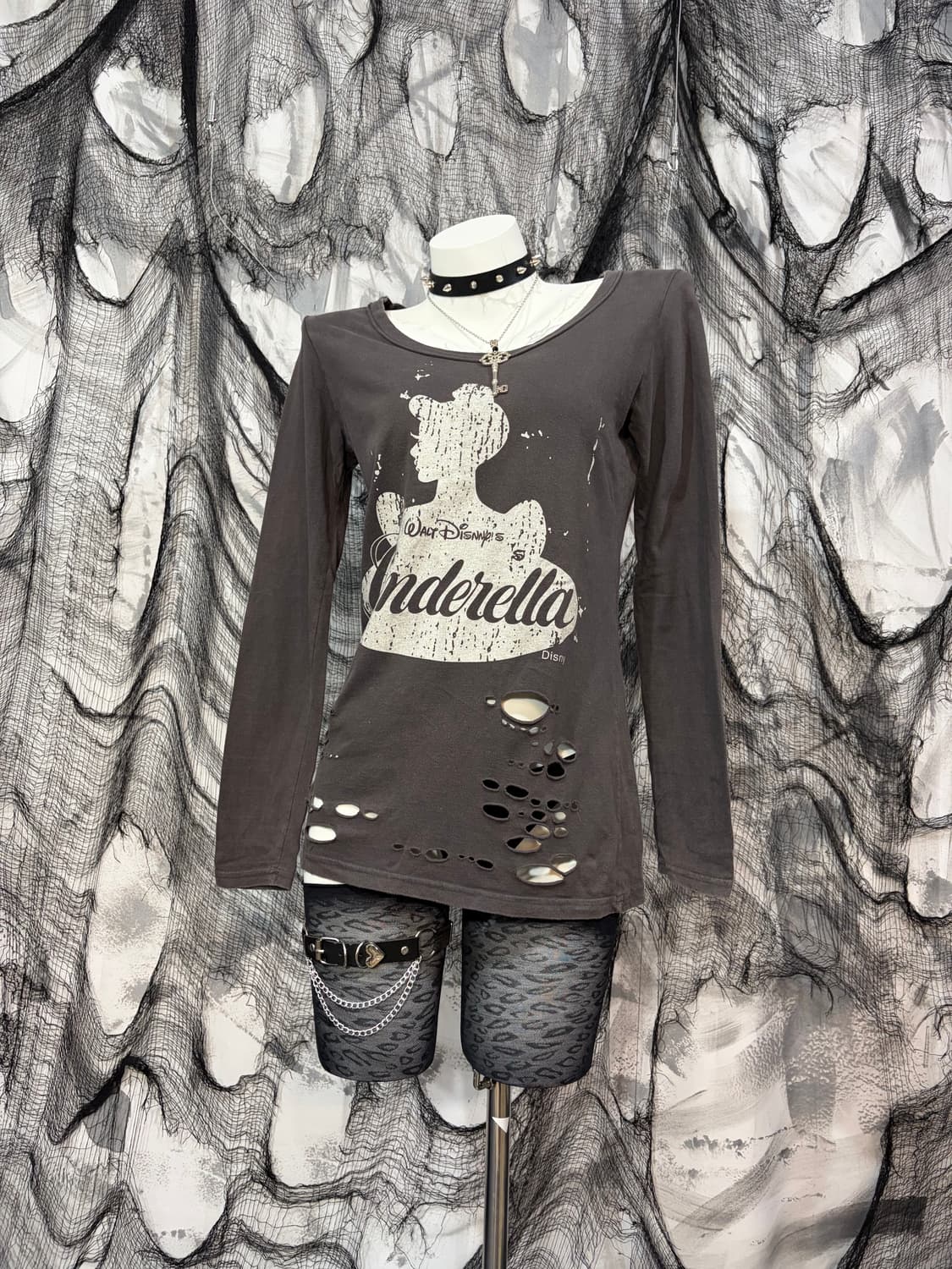 Y2K Distressed Damage long sleeve 상품이미지6