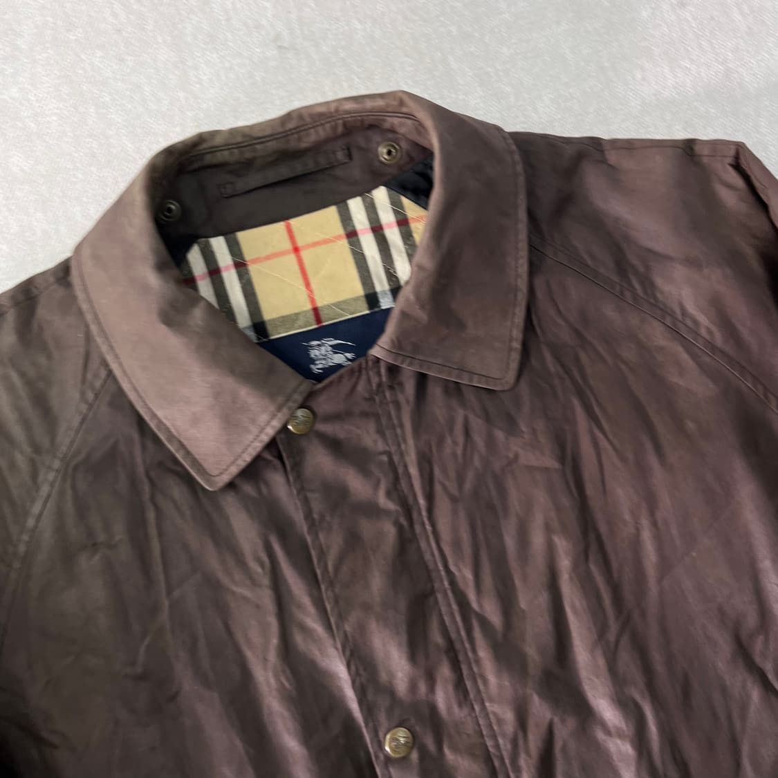 100 버버리 90s 왁스 자켓 상품이미지3