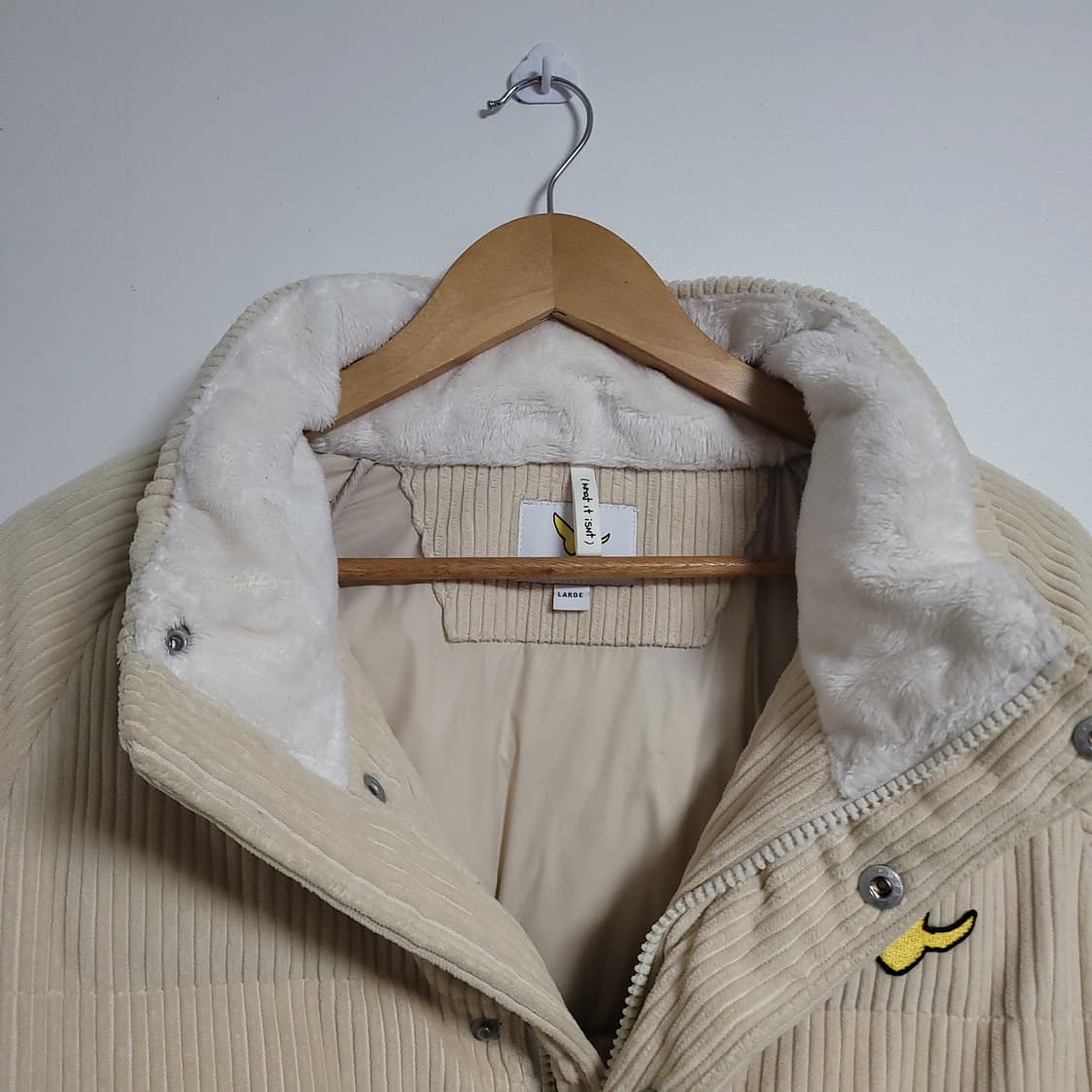 (L) 마크곤잘레스 코듀로이 패딩 점퍼 아이보리 골덴 상품이미지5