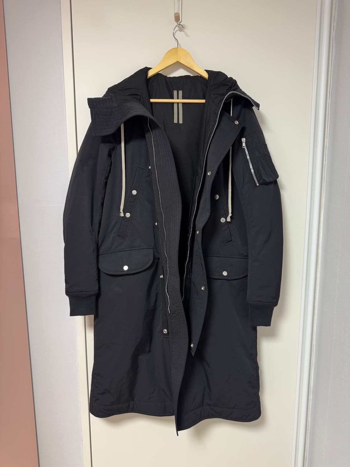 릭오웬스 롱 후디 파카 S사이즈 상품이미지1