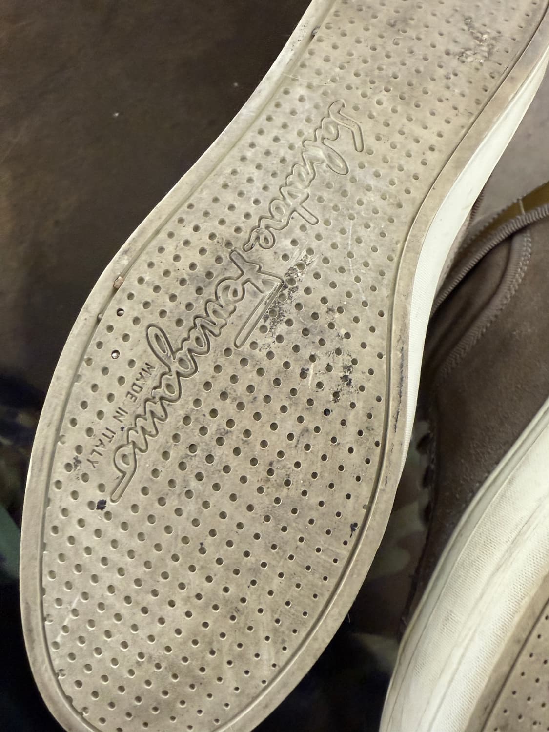 살바토레 페라가모 스웨이드 하이탑 스니커즈 38 상품이미지5