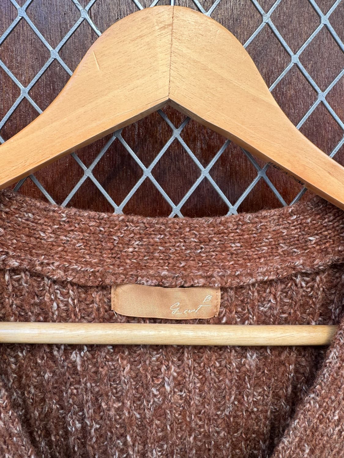 지컷 G-cut 브라운 보카시 포켓 니트 가디건 F 상품이미지4