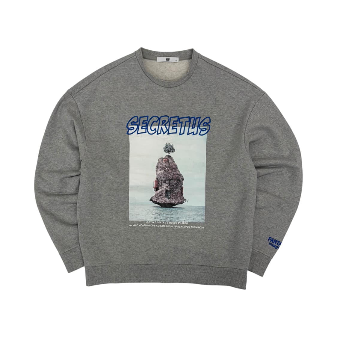 지오송지오 프린팅 맨투맨 그레이 100 상품이미지1