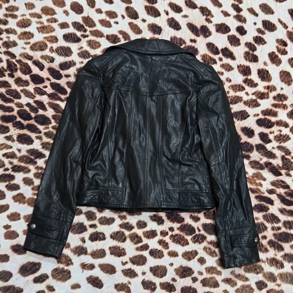 빈티지 펑크 양가죽 라이더 자켓 상품이미지5