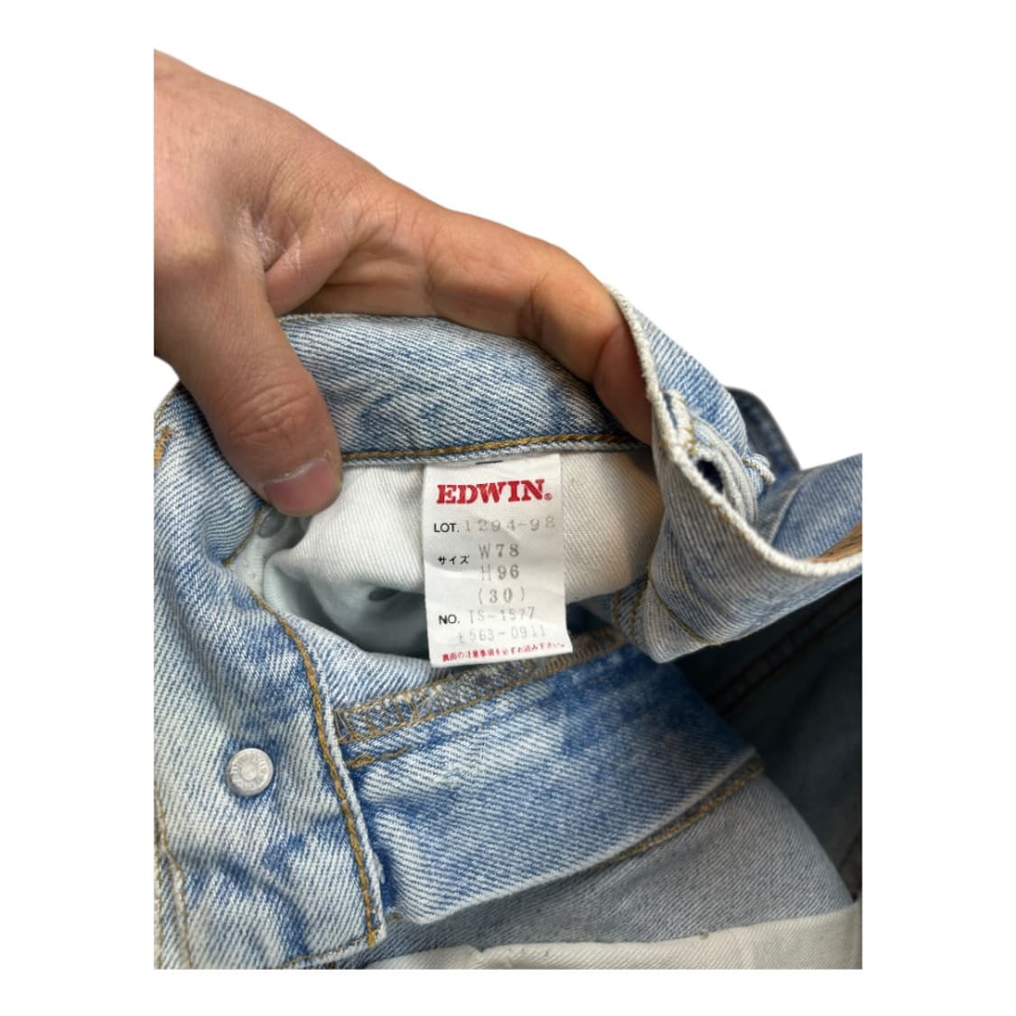 M) 에드윈 JPN 스포츠 연청 데님 반바지 BD-035 상품이미지4