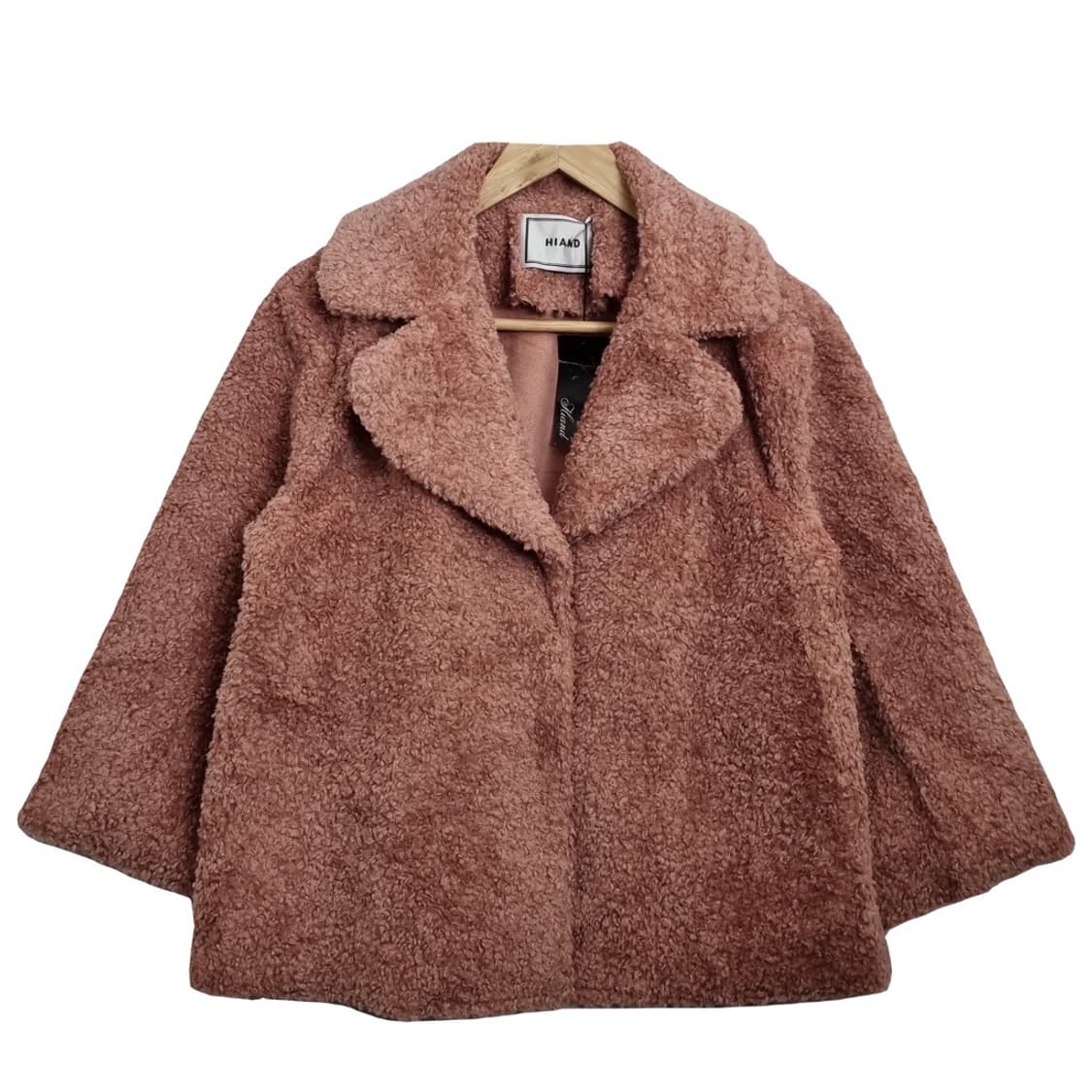 HIAND 하이앤드 핑크 보아퍼 숏코트  상품이미지1