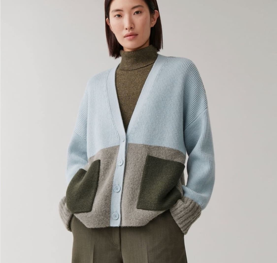 [COS 코스] 여성 컬러 블록 가디건 상품이미지7