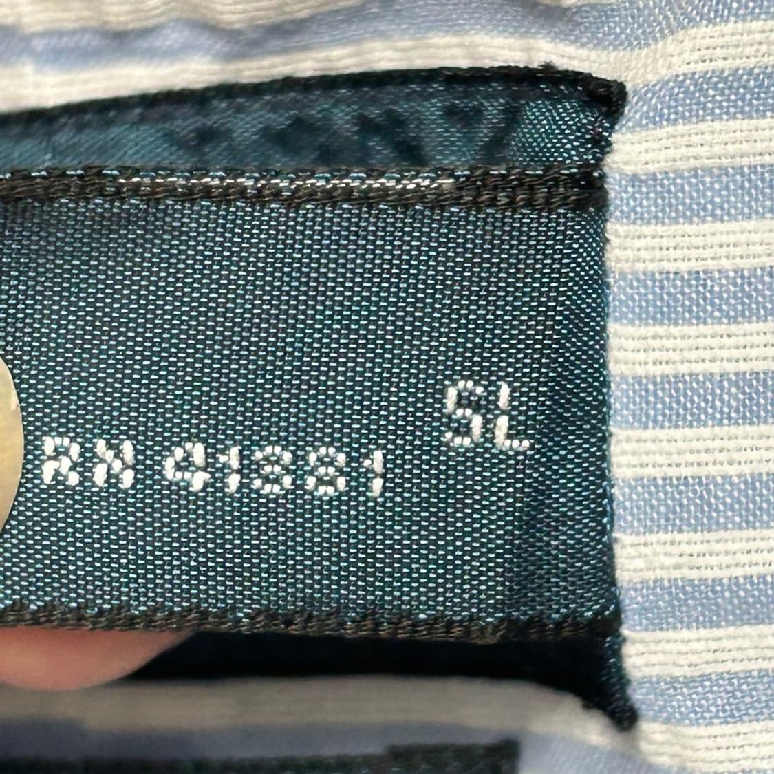RALPH LAUREN 스트라이프 셔츠 스카이블루 S 상품이미지7