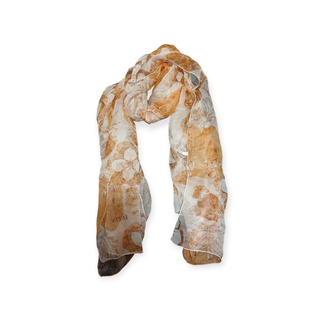 모리걸 lupuy 꽃잎 나뭇잎 실크스카프  상품이미지1