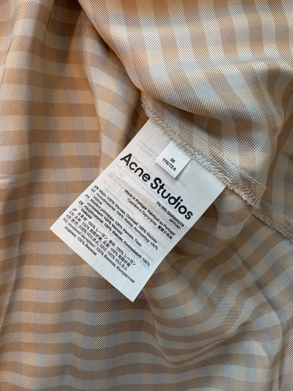 Acne studios 아크네스튜디오 미디 스커트 상품이미지3