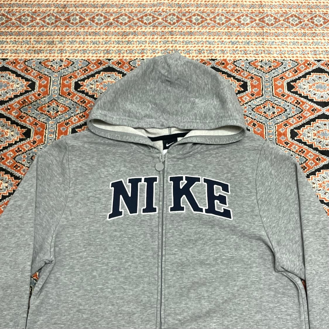 나이키 스펠로고 그레이 후드집업 여성XL 상품이미지2