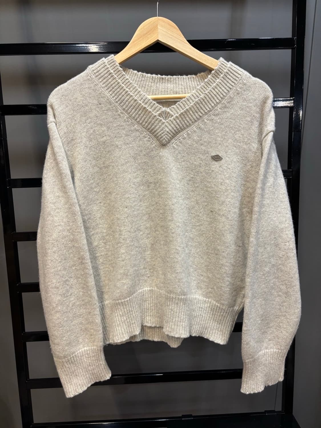 (F)틸아이다이 더블넥 캐시미어 니트 상품이미지1