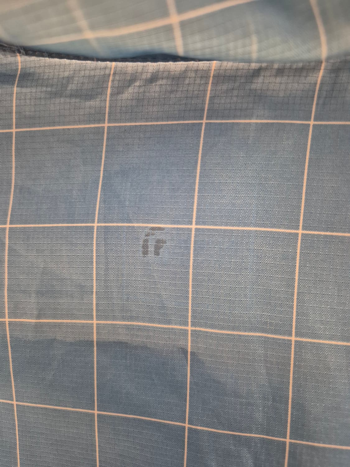 노스페이스 체크 바람막이 블루 L 상품이미지5