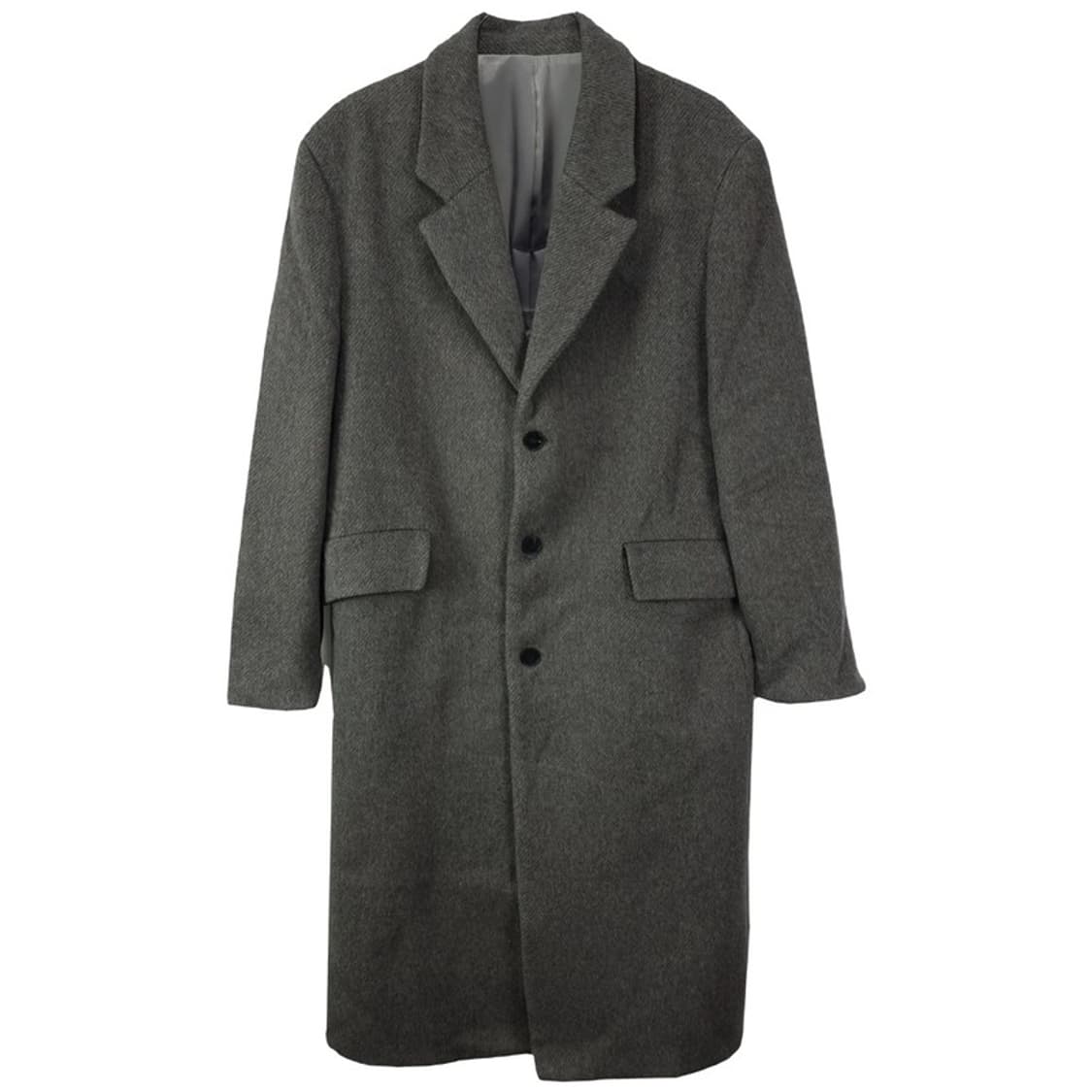 [엘무드] 캐시미어 울 블랜디드 싱글 모직 롱 코트 M18005 상품이미지2