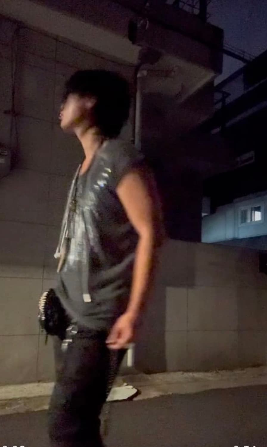 Vkei 스타일 시퀸 민소매 상품이미지1