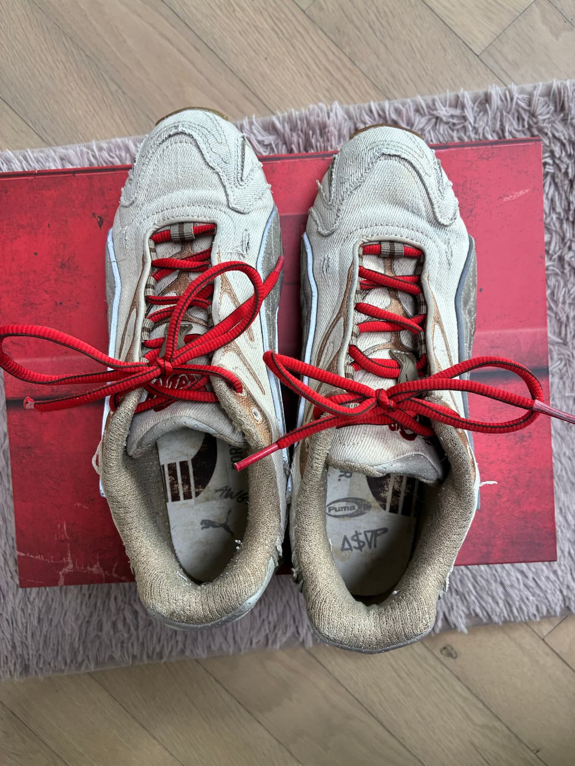 한정판 퓨마 x 에이셉 라키 인헤일 신발 (260) 상품이미지5