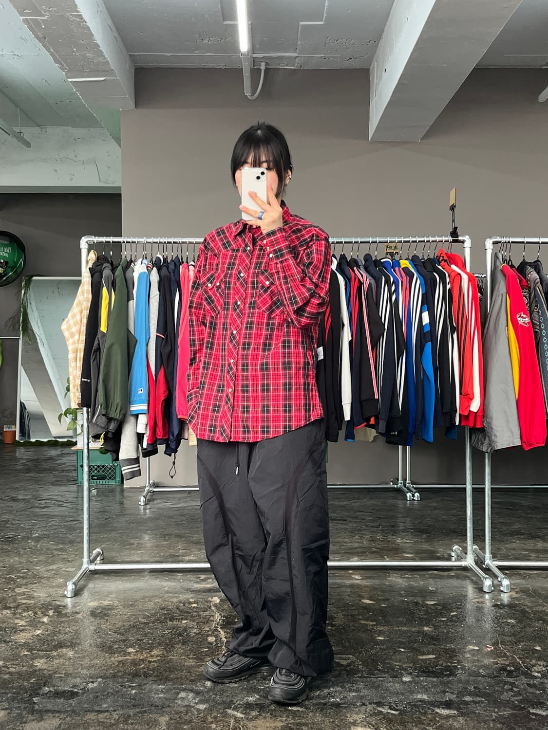 랭글러 웨스턴 체크 셔츠 상품이미지4