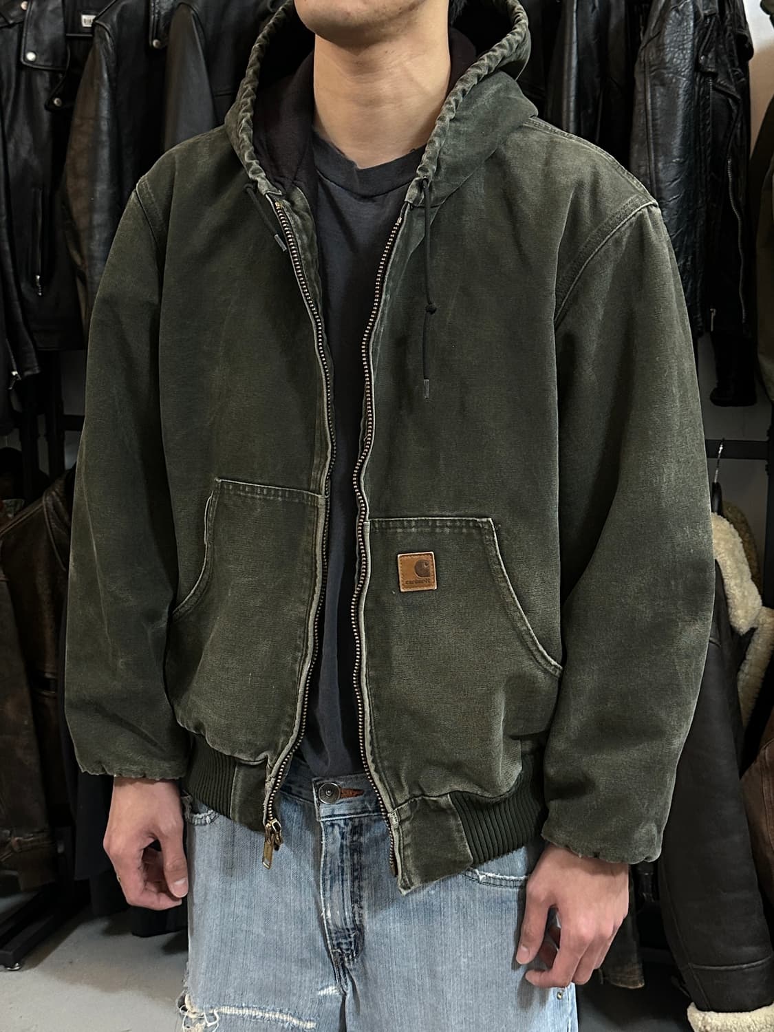 OG 칼하트 J130 액티브 자켓 칼하트 MOS 모스그린 상품이미지10