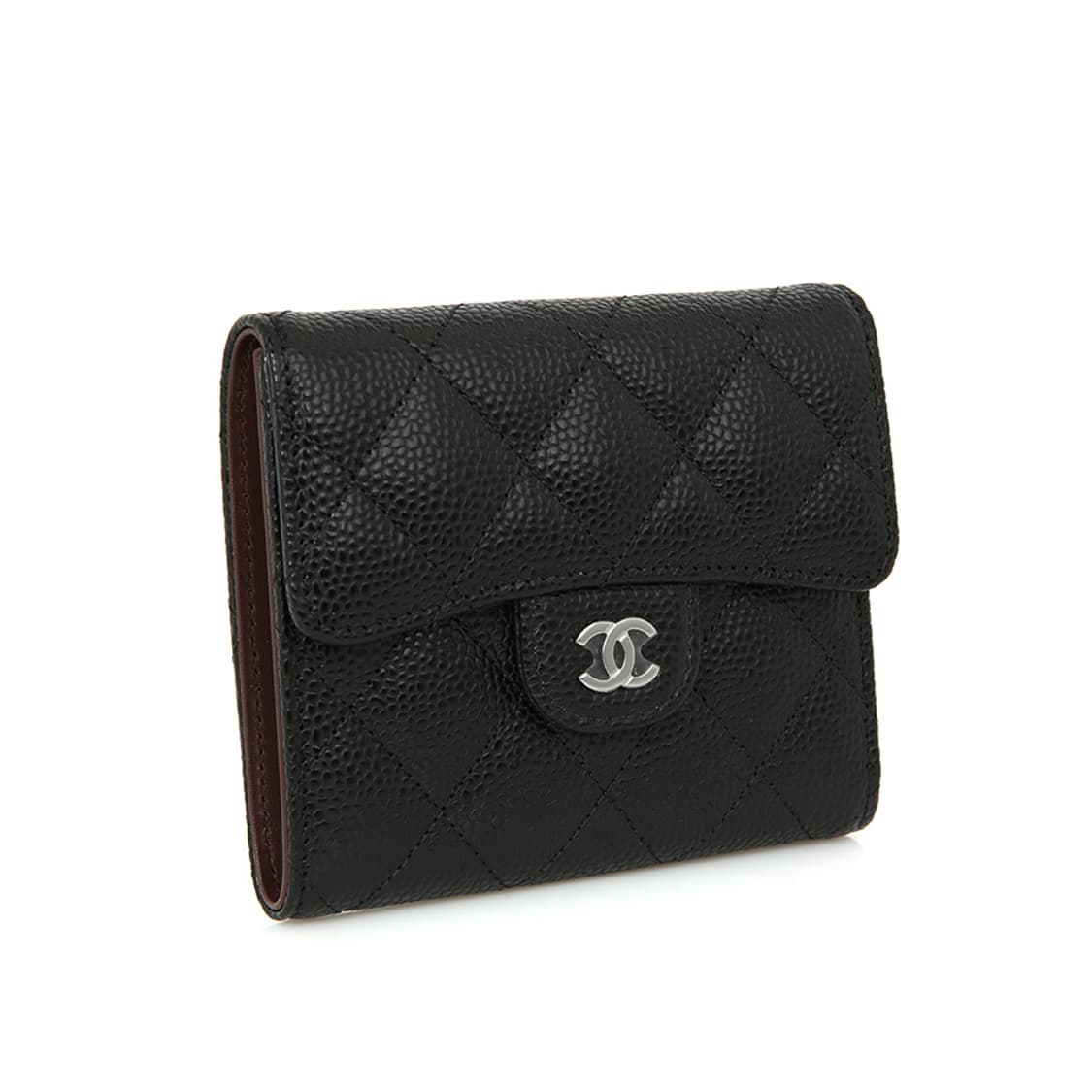 샤넬 클래식 캐비어 지갑 CC로고 퀼팅 지갑 블랙 AP0231 상품이미지3