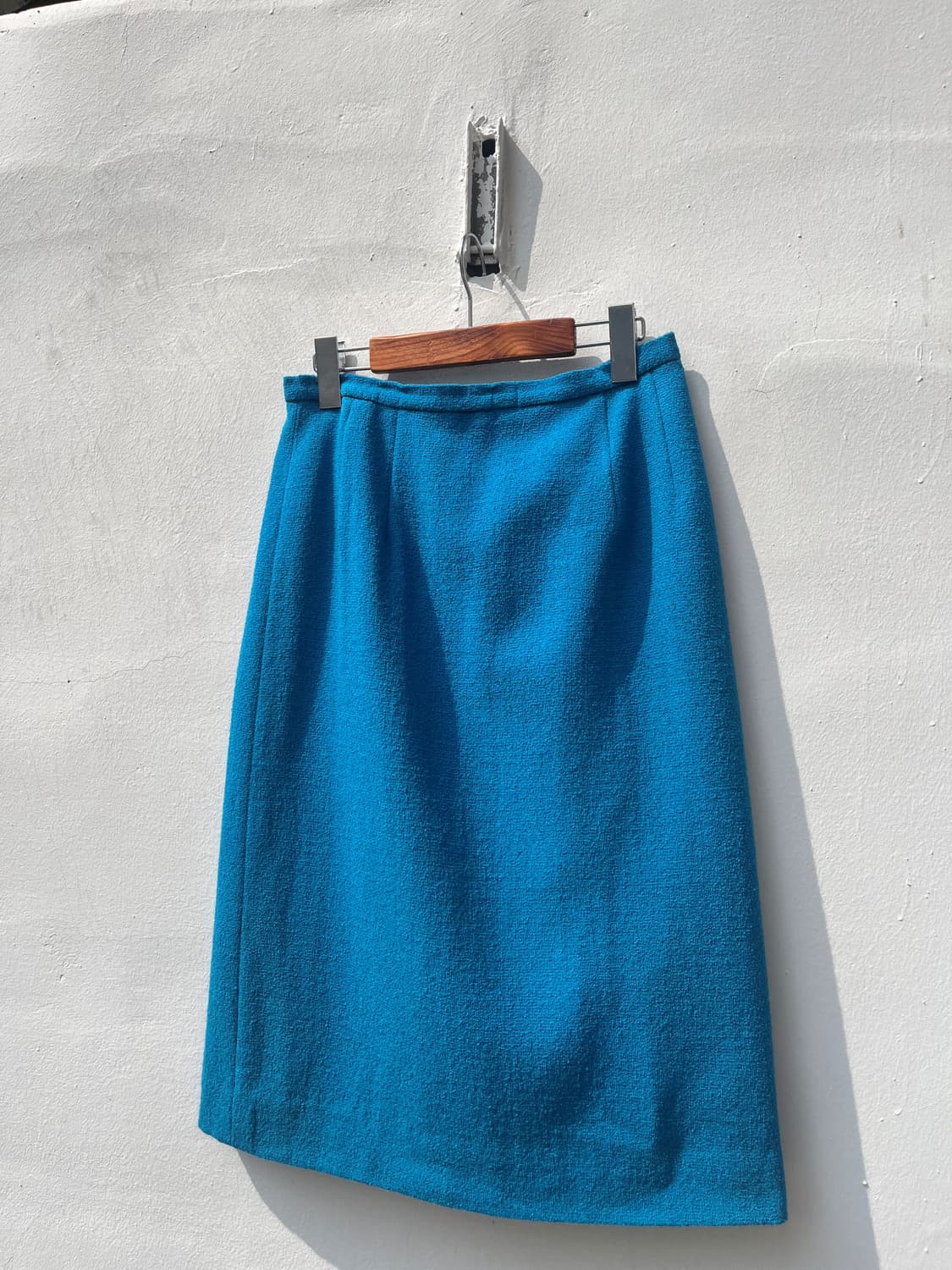 Vintage 부클 블루컬러 스커트  상품이미지3