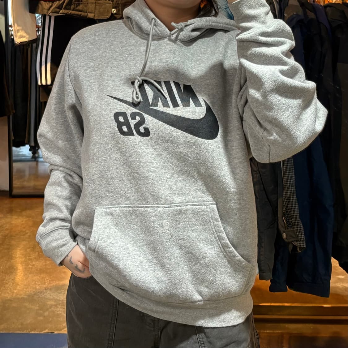 나이키 sb 그레이 후드 상품이미지1