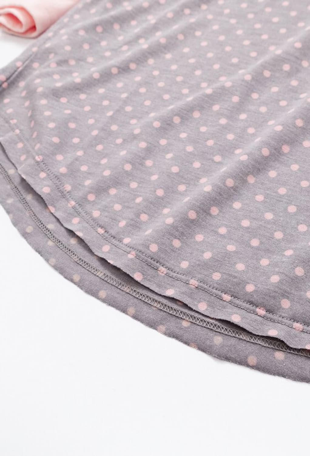 dot raglan sleeve top (pink) 상품이미지2