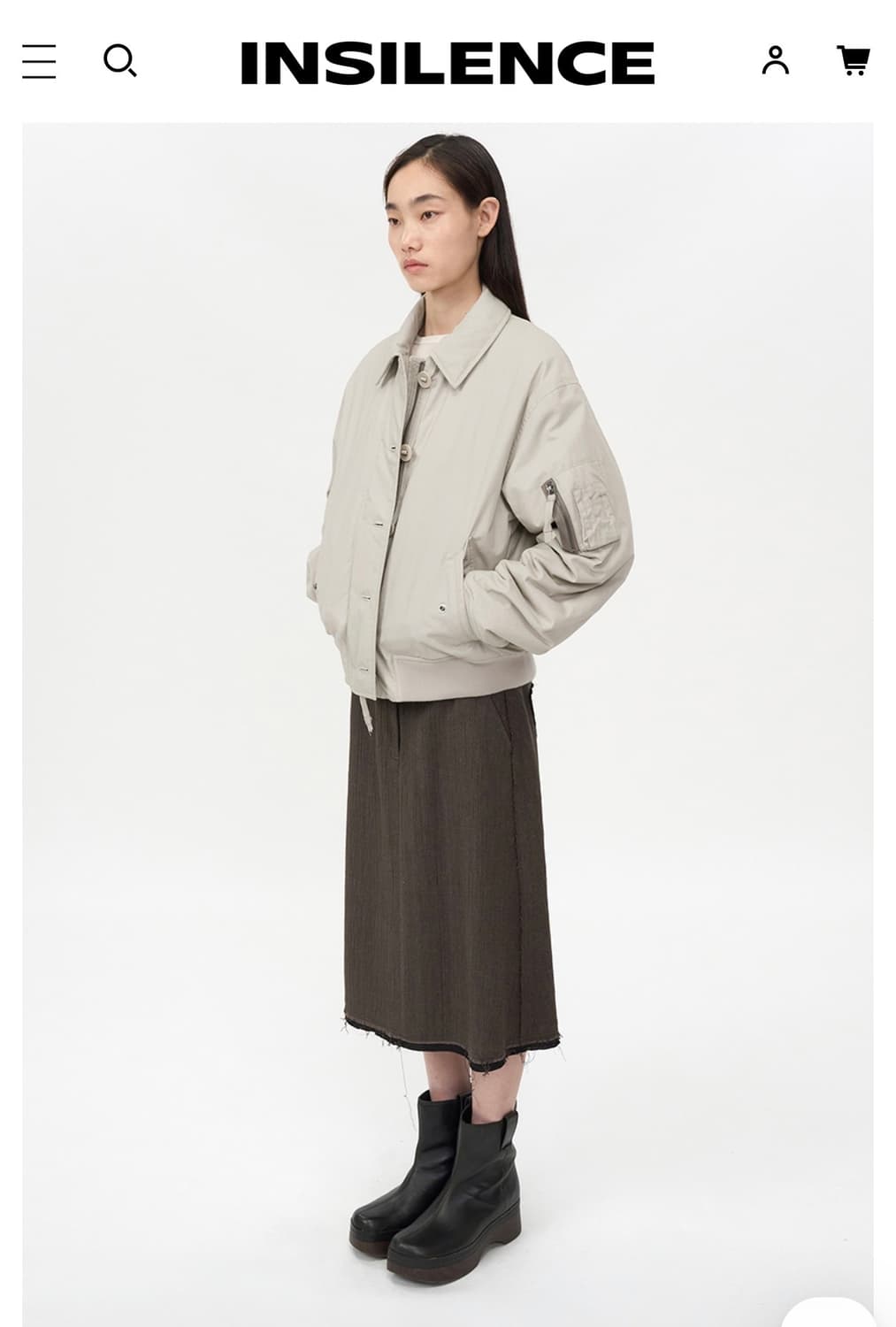 인사일런스 봄버 자켓 (새상품)  상품이미지3