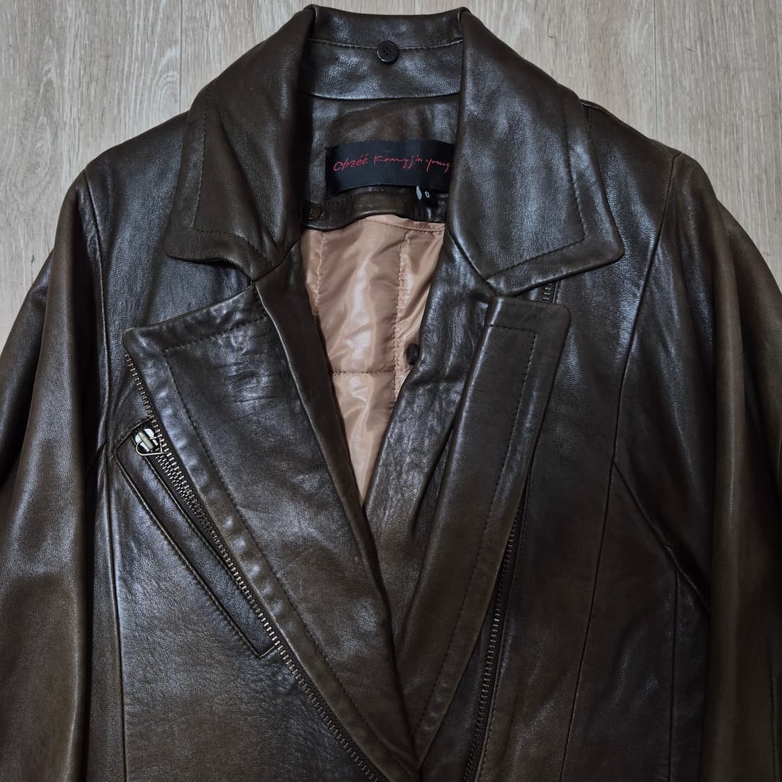 오브제 여성 양가죽 롱코트 자켓 82-94-155 상품이미지2