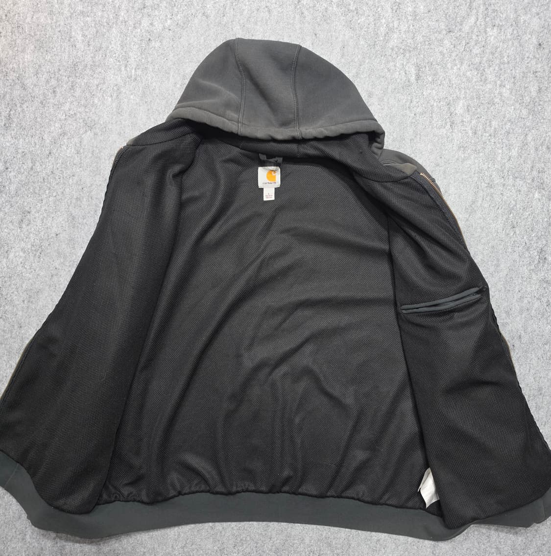 칼하트 써멀 레인디펜더 페이딩 워시드 후드집업 L 상품이미지3