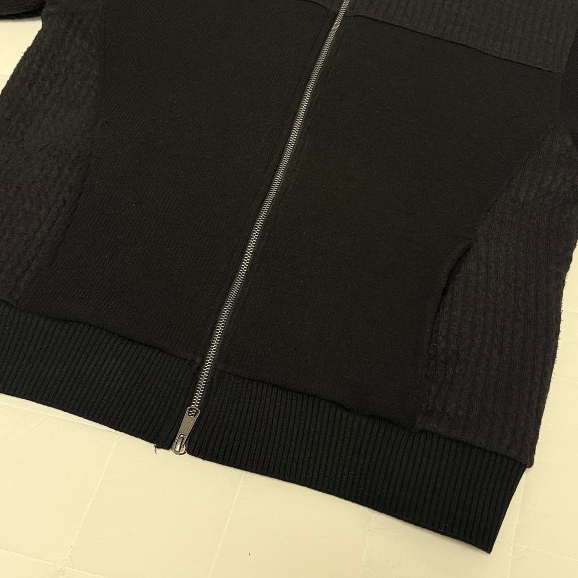 이티씨이 스모킹 니트 집업 상품이미지3