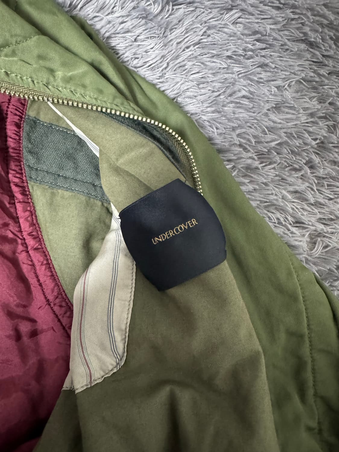 언더커버 봄버 카키 상품이미지5