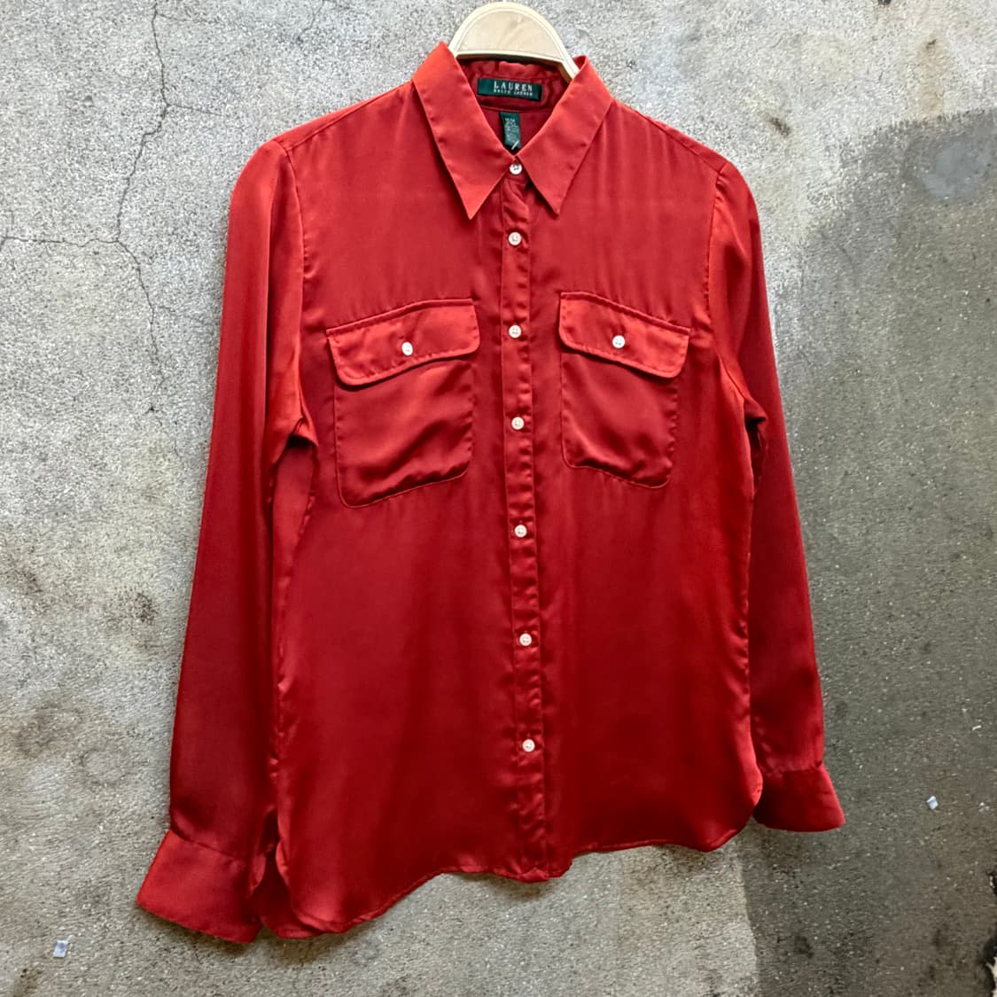 미국 빈티지 폴로 랄프로렌 나일론 블라우스 셔츠  상품이미지2