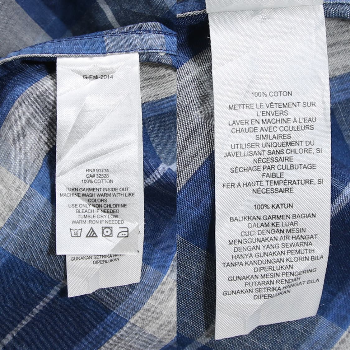 (착용컷) ARMANI EXCHANGE 체크 셔츠 (남성용 95-98) 상품이미지7