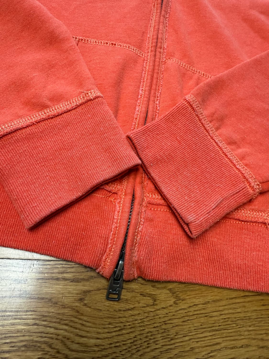 홀리스터 후드집업 주황색L 상품이미지3