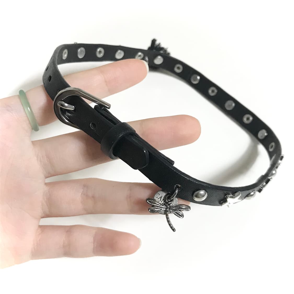 일본 빈티지 별 초커 벨트 목걸이 펑크 나나깔 y2k 키치 락시크 갸루 상품이미지4