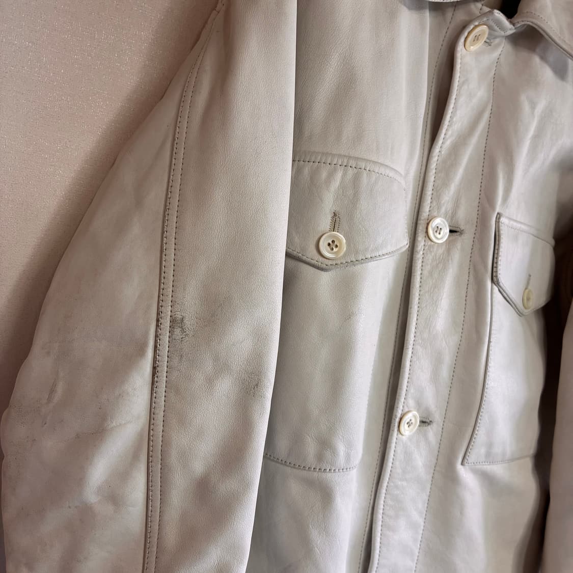 마르지엘라 H&M 레더 코트 상품이미지2