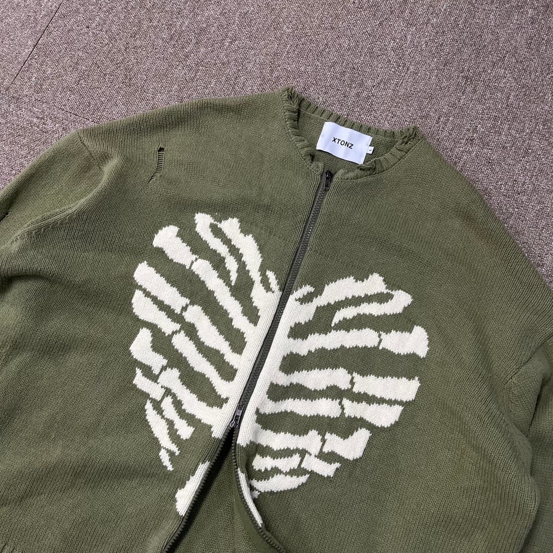 엑스톤즈 투웨이 보운 니트집업 상품이미지3