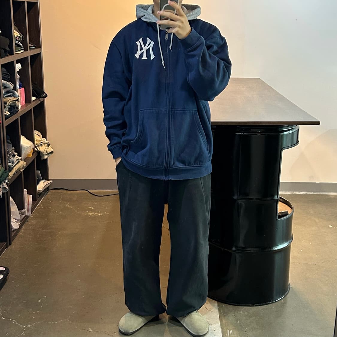 00s 나이키 뉴욕 양키즈 후드 집업 상품이미지7