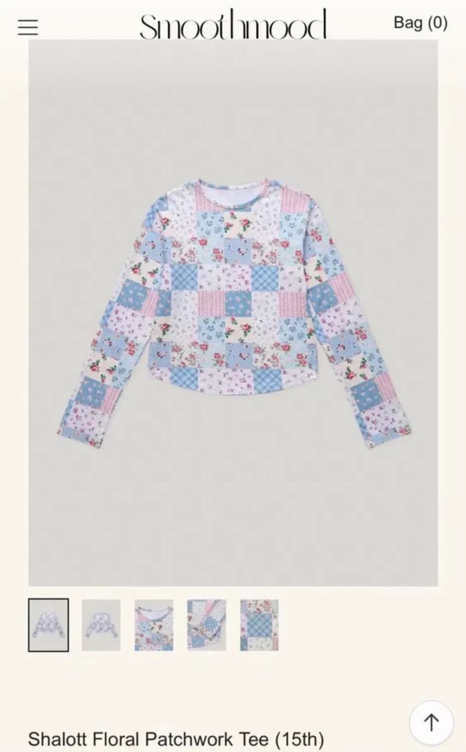 스무드무드 플로럴 패치워크 티셔츠 상품이미지1