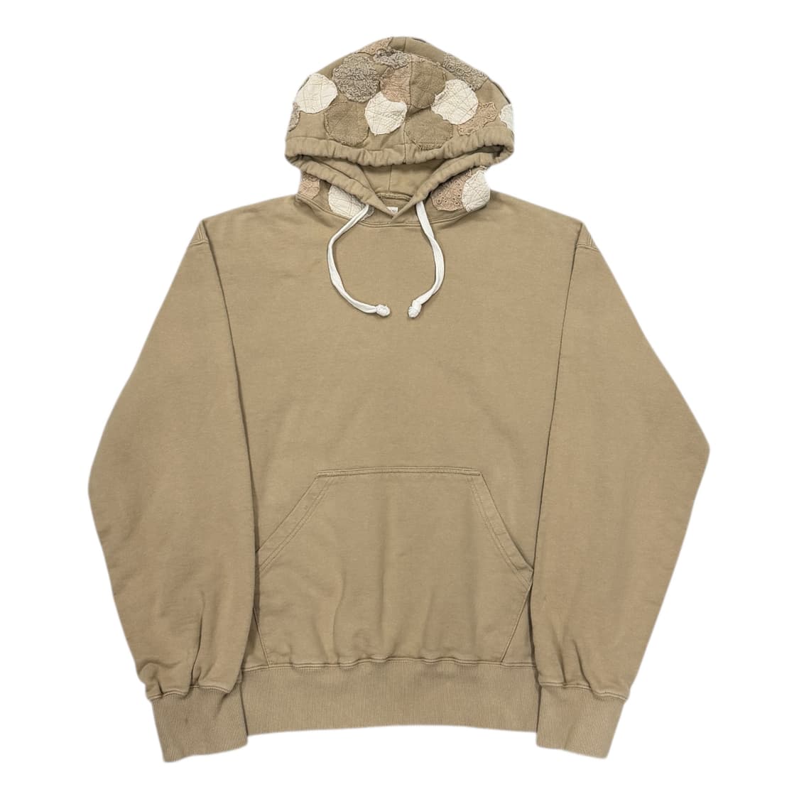 아노니모아노니마 패치워크 스웻 후드티 베이지 2 상품이미지1