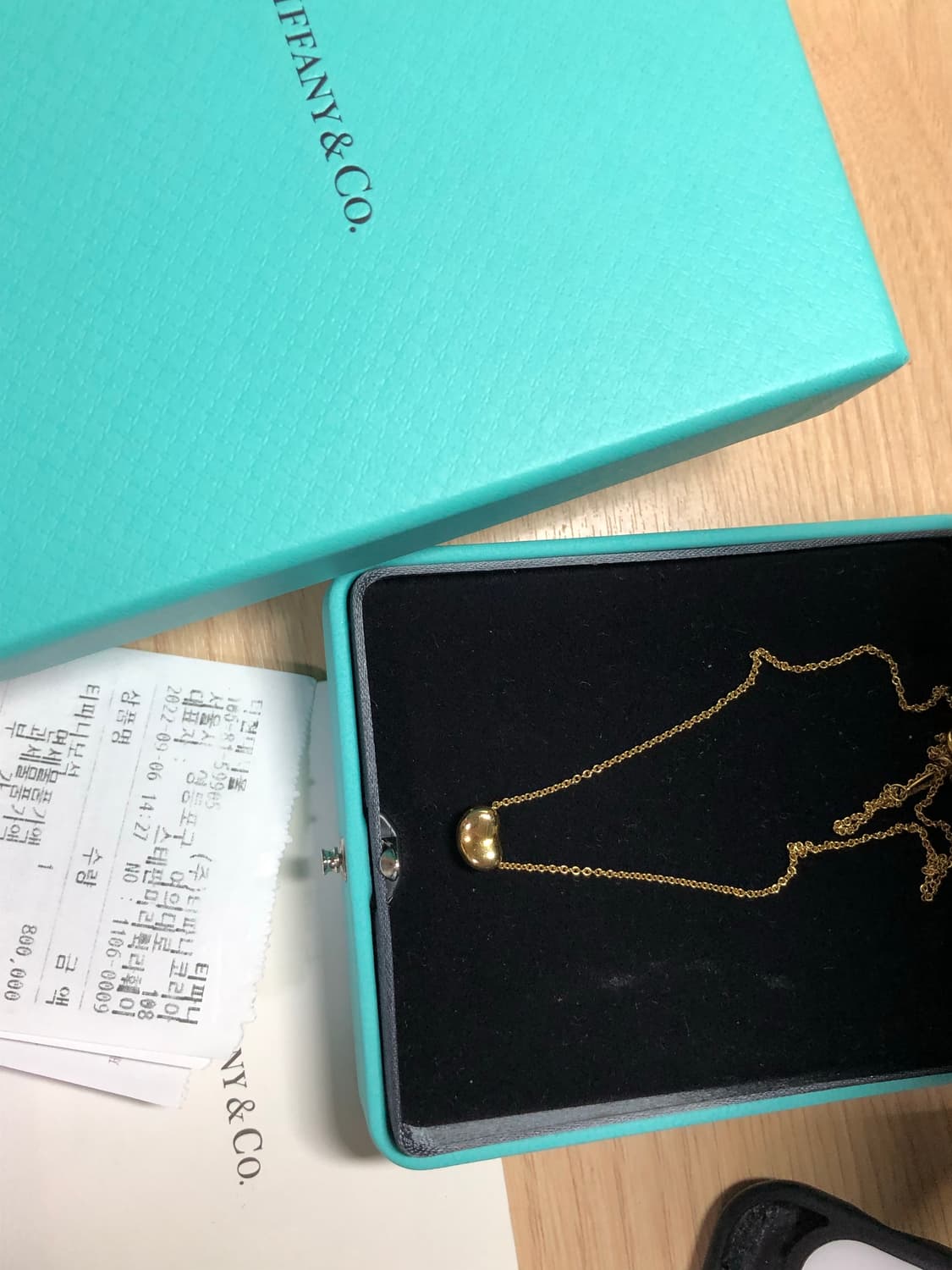 티파니앤코 엘사 퍼레티 빈 목걸이 9mm 18k 골드 상품이미지3